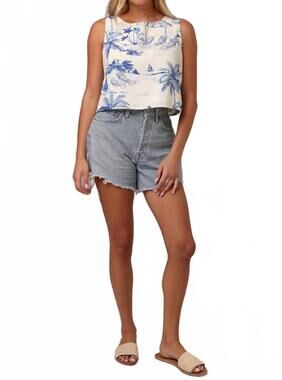 NEW SHORE lilah tank top in blue lagoon